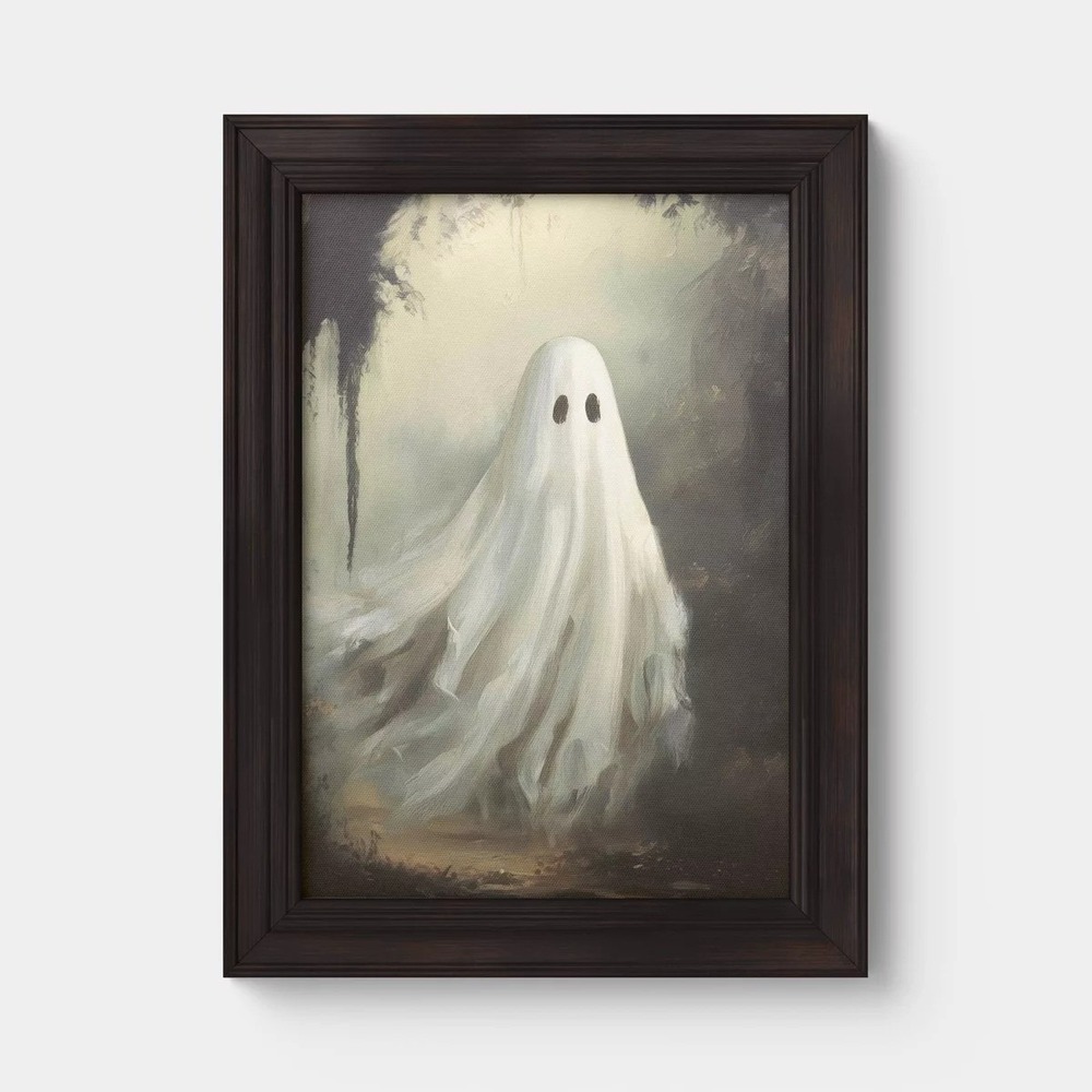 11x14 Ghost Halloween Framed Wall Art - Threshold, Target